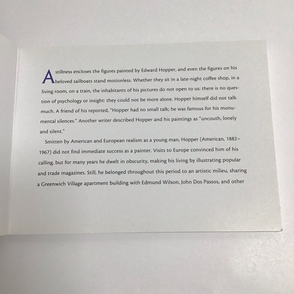Edward Hopper Book of Postcards 30 Art Museum Works Realism Artist NEW Vintage - Picture 5 of 12